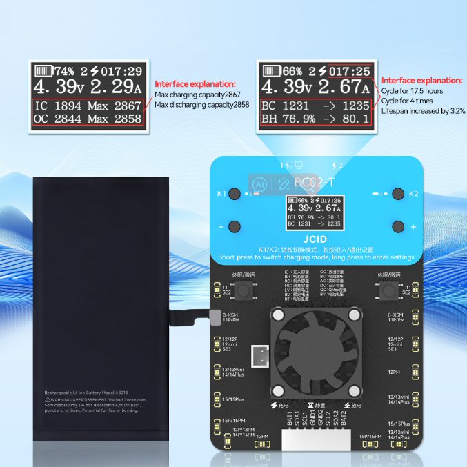 JC ID Super Battery Cycler BC02-T FoneFunShop