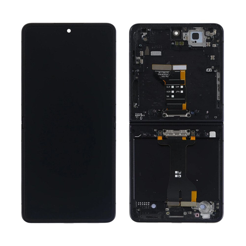 LCD Screen for Samsung Galaxy Z Flip 7 FE (SM-F761) - Inner Screen Black