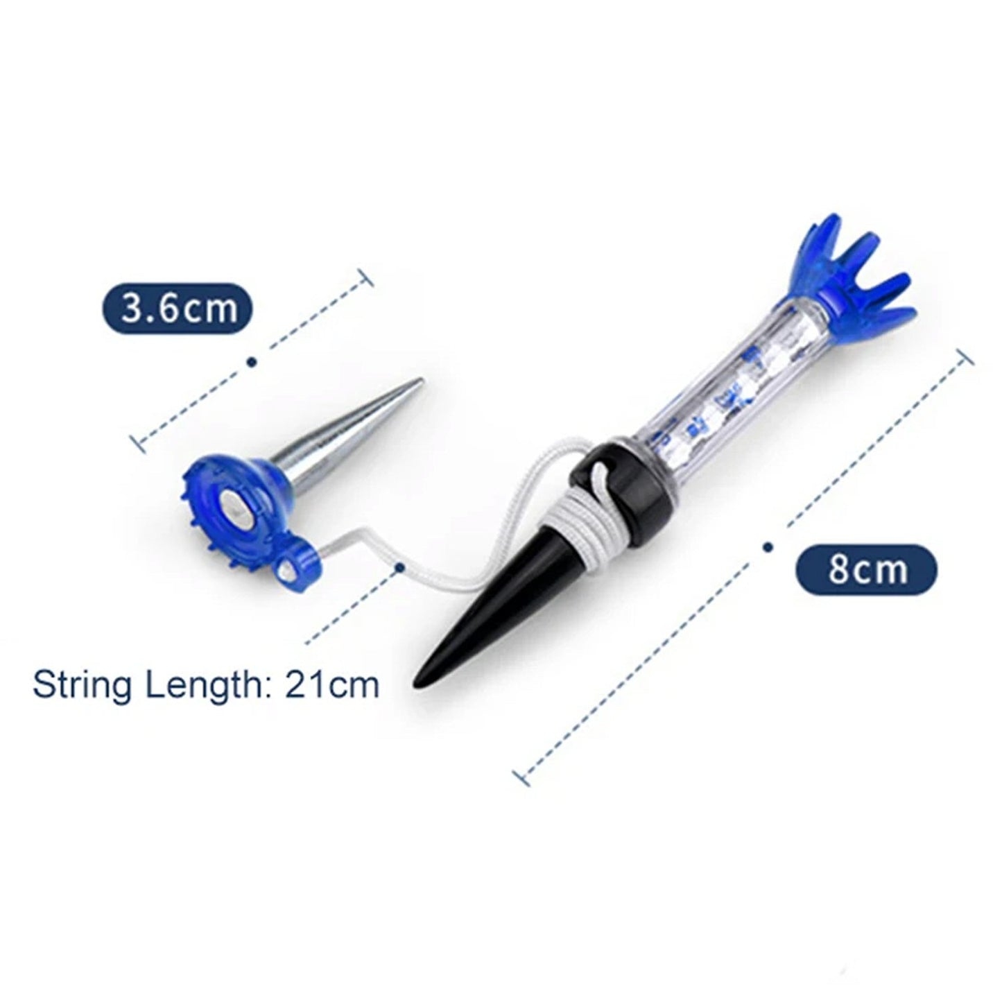 Flexible Magnetic Tee Head Portable Built In Spring Blue Golf Accessorise FoneFunShop