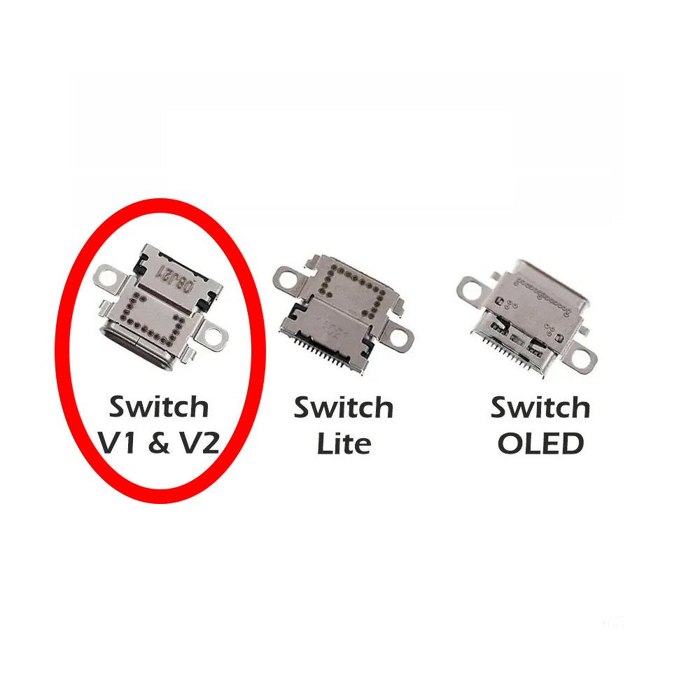 Charging Port For Nintendo Switch (HAC-001 / HAC-001-01) Charging Port FoneFunShop