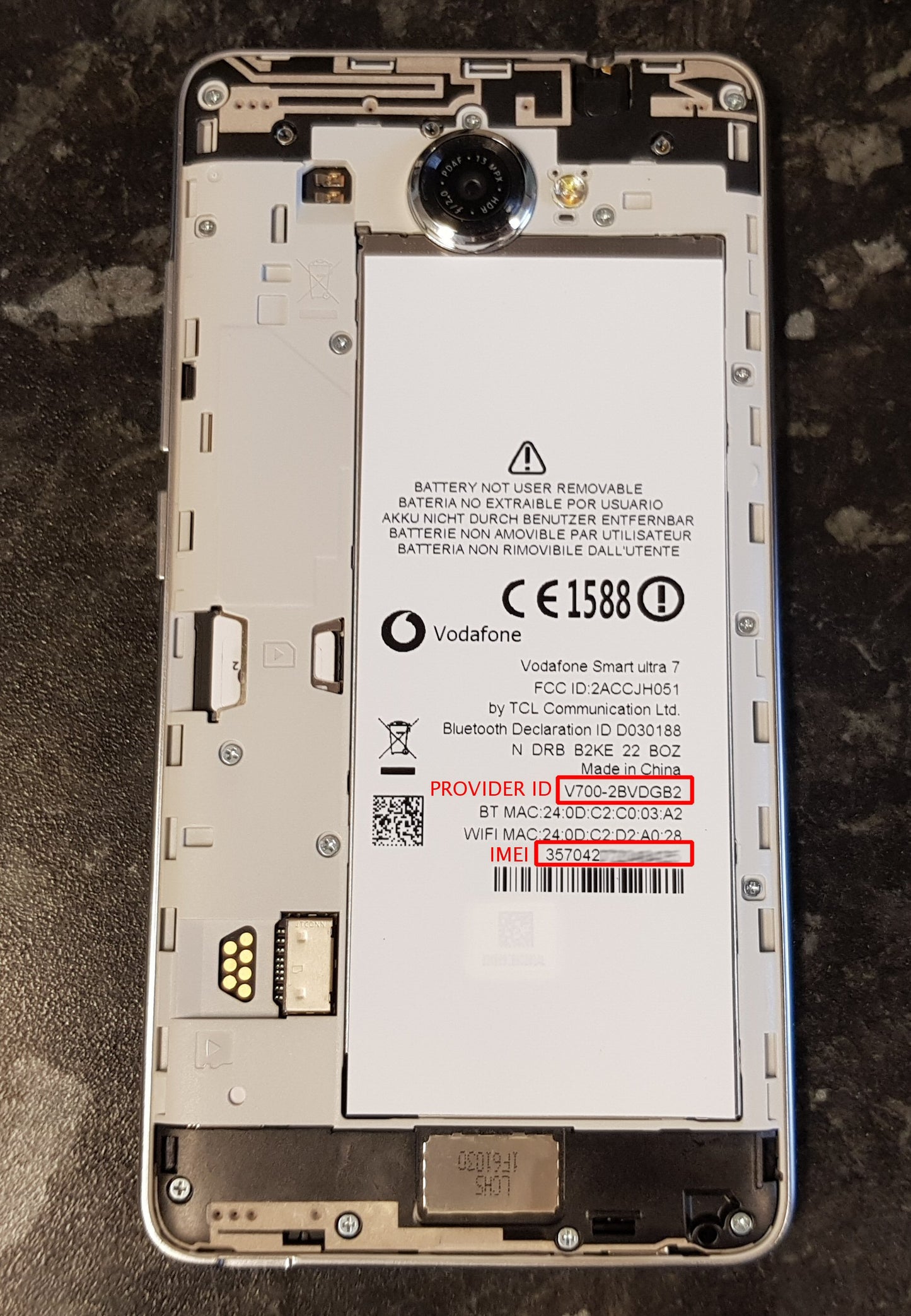 Vodafone Smart Ultra 7 (V700) Network Unlock Code Unlock FoneFunShop