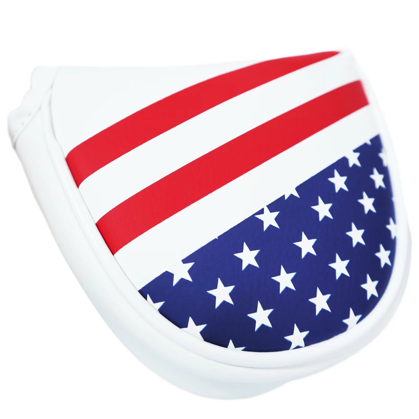 PU Leather USA Flag Golf Half Mallet Putter Club Cover Headcover Golf Accessorise FoneFunShop