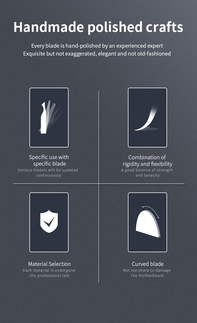 Qianli DP10 Hand Polished Logicboard BGA Degumming Clean Up Scraper Kit Qianli FoneFunShop