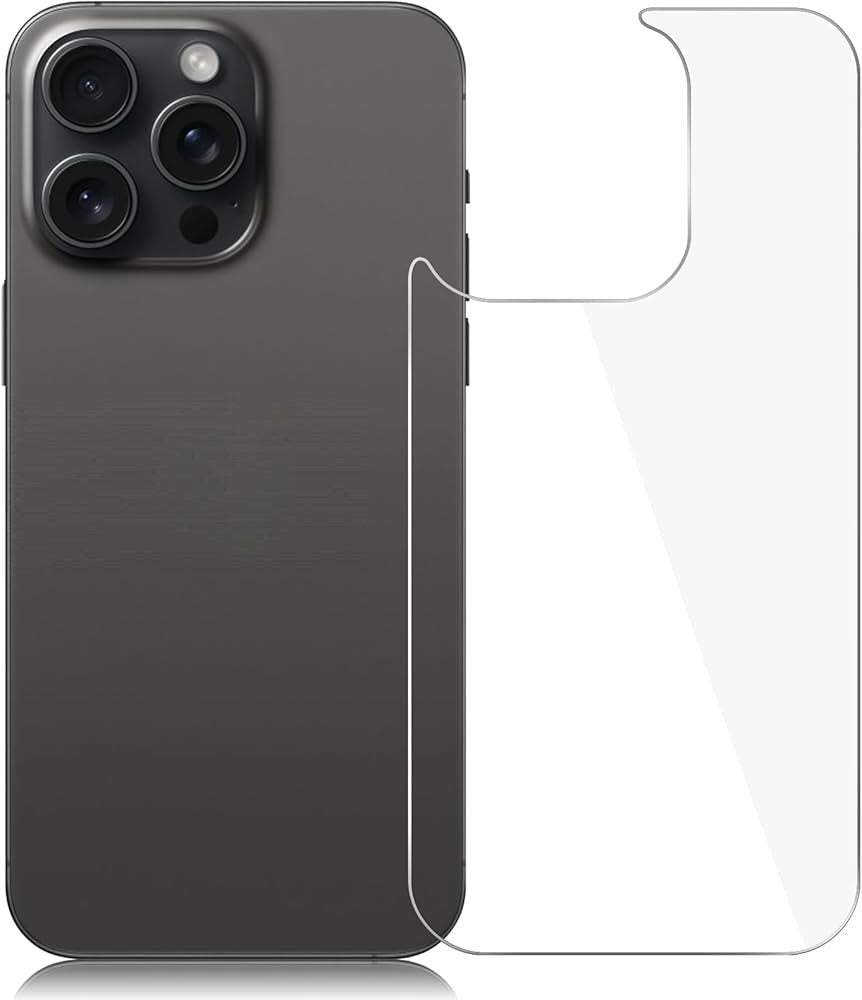 Back Protector For iPhone 16 / Plus / Pro / Pro Max Rear Tempered Glass Protection Screen Protector FoneFunShop iPhone 16 Pro Max