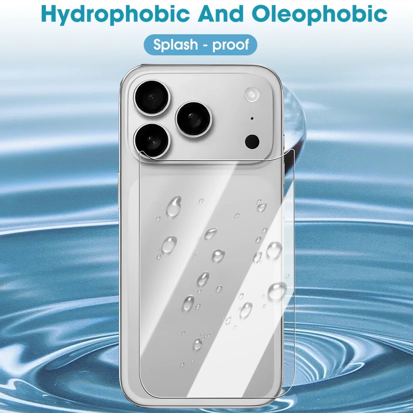 Back Protector For iPhone 17 Pro Rear Tempered Glass Protection Screen Protector FoneFunShop