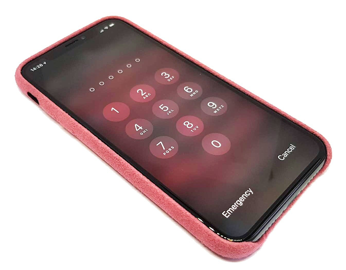 Case For iPhone X Smooth Velour Rose Pink Case Cover FoneFunShop