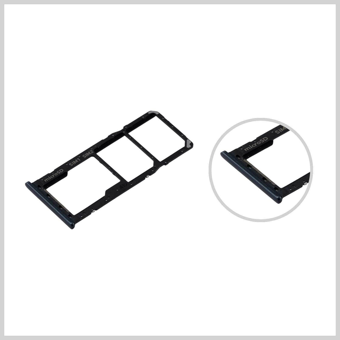 Sim Tray For Samsung A30F 305F in black Sim Tray FoneFunShop