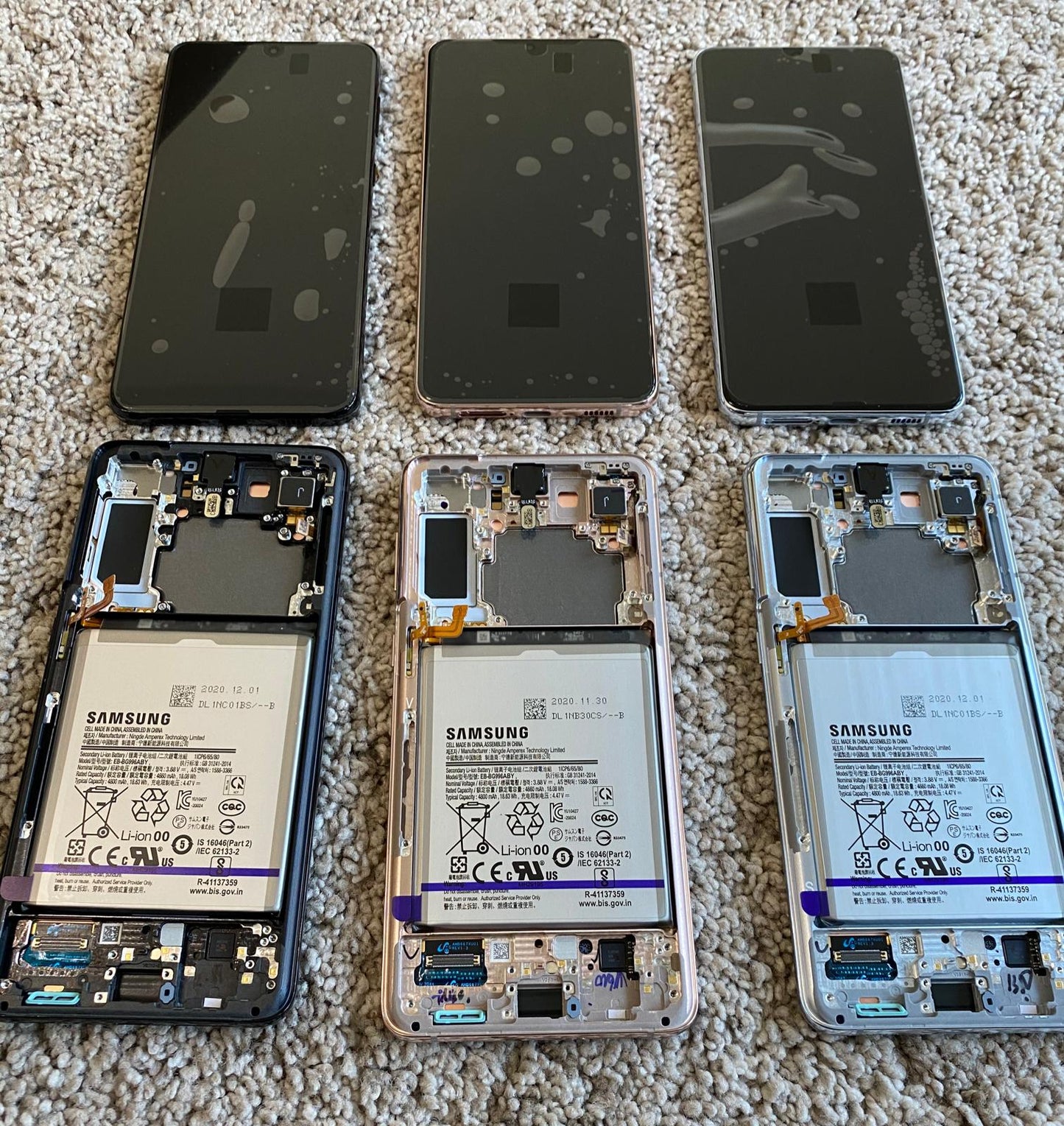 Lcd Screen For Samsung S21+ Plus 5G SM G996B in Voilet GH82 24555B Screen FoneFunShop