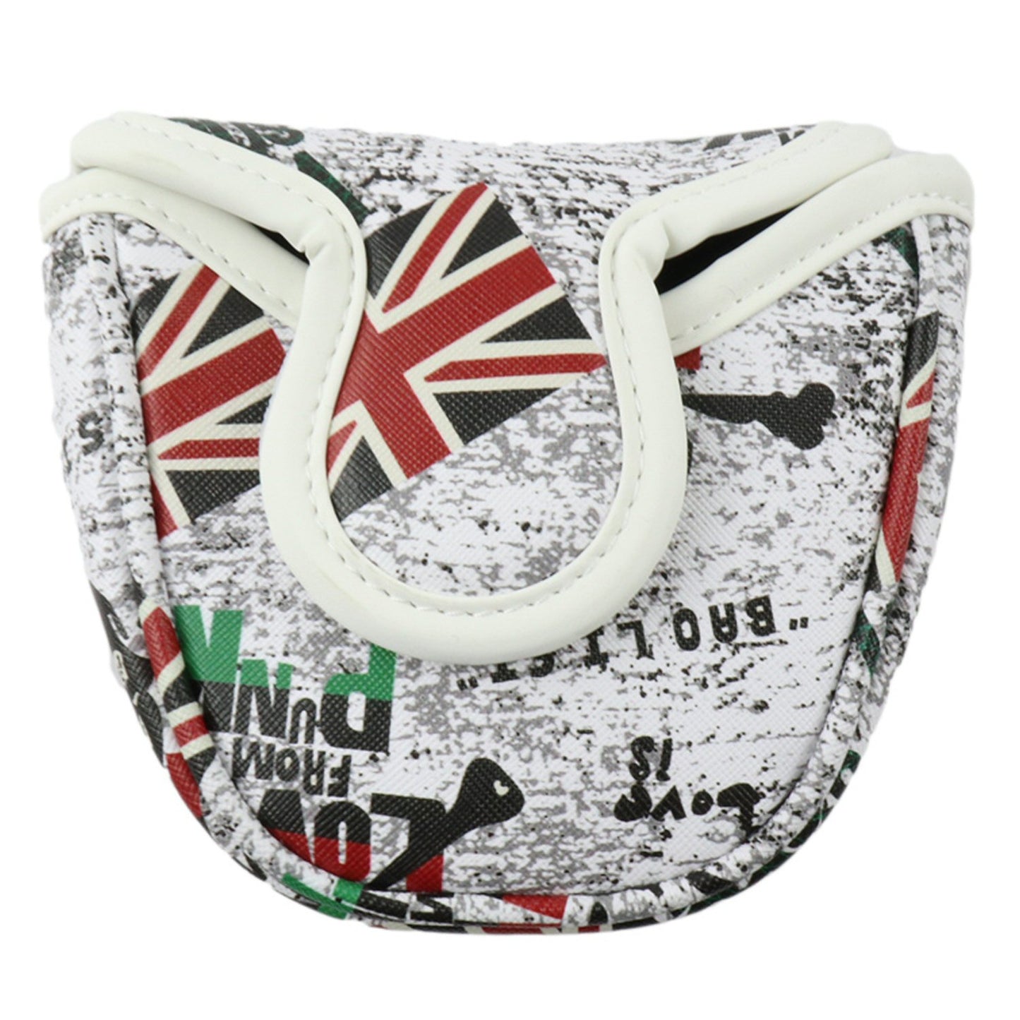 Golf Putter Head Cover Half Mallet UK Flag Skull Headcover Protector Golf Accessorise FoneFunShop