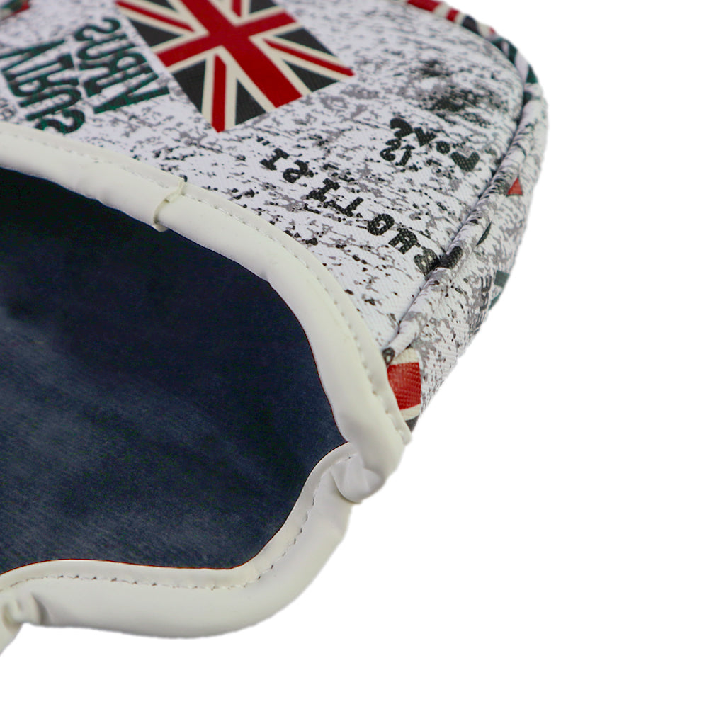 Golf Putter Head Cover Square Mallet UK Flag Skull Headcover Protector Golf Accessorise FoneFunShop