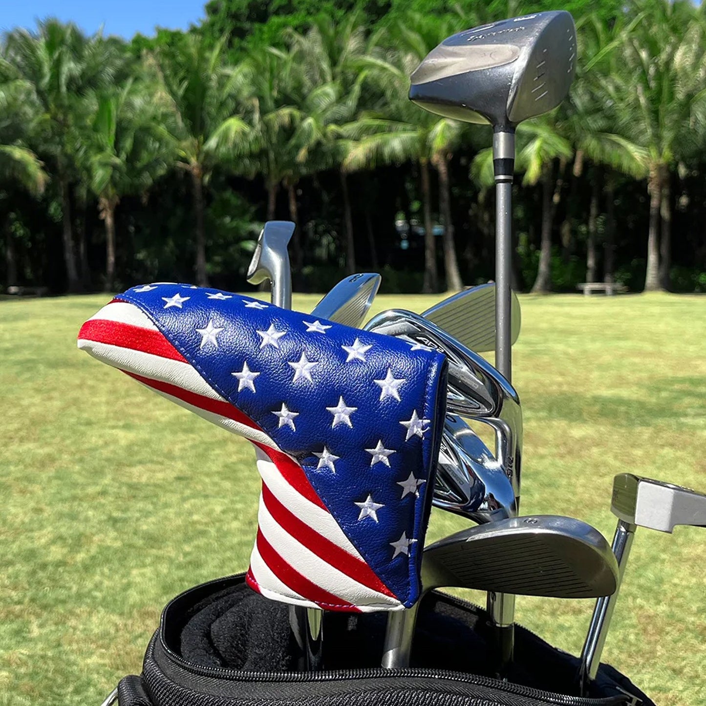 USA Flag Golf Putter Club Head Cover Headcover Golf Accessorise FoneFunShop