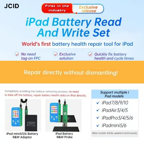 JC ID V1SE Battery Health Read Write PCB Set For iPad JCID FoneFunShop