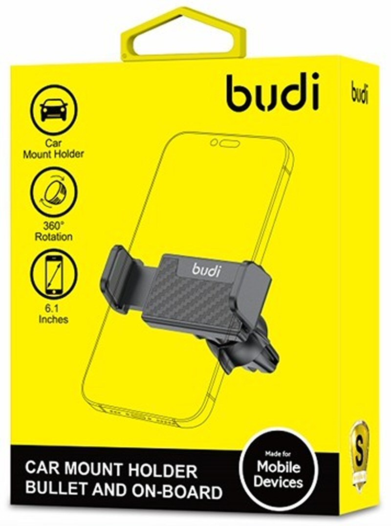 Car Mount Vent Holder For Mobile Phone Universal 360 Rotating Black Budi Budi FoneFunShop