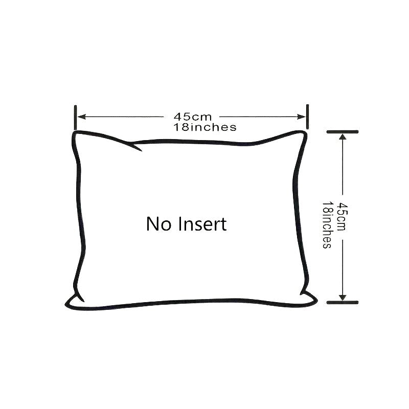 Christmas Embroidered Tree Cushion Cover - 45x45cm Canvas Holiday Decor Christmas FoneFunShop