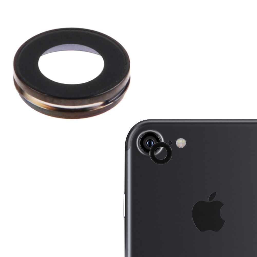 Camera Lens For iPhone 7 Glass in Black Camera FoneFunShop