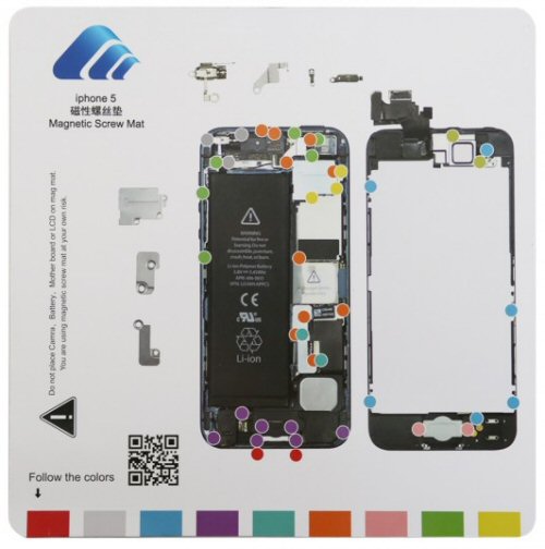 Magnetic Screw Mat For iPhone 5 Phone Repair Disassembly Guide Magnetic Screw FoneFunShop