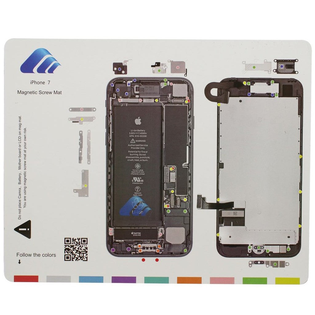 Magnetic Screw Mat For iPhone 7 Phone Repair Disassembly Guide Magnetic Screw FoneFunShop
