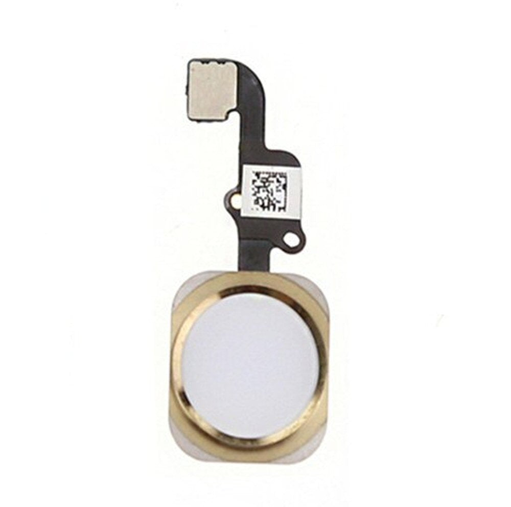 Home Button For iPhone 6 6 Plus on Flex White Gold Flex FoneFunShop