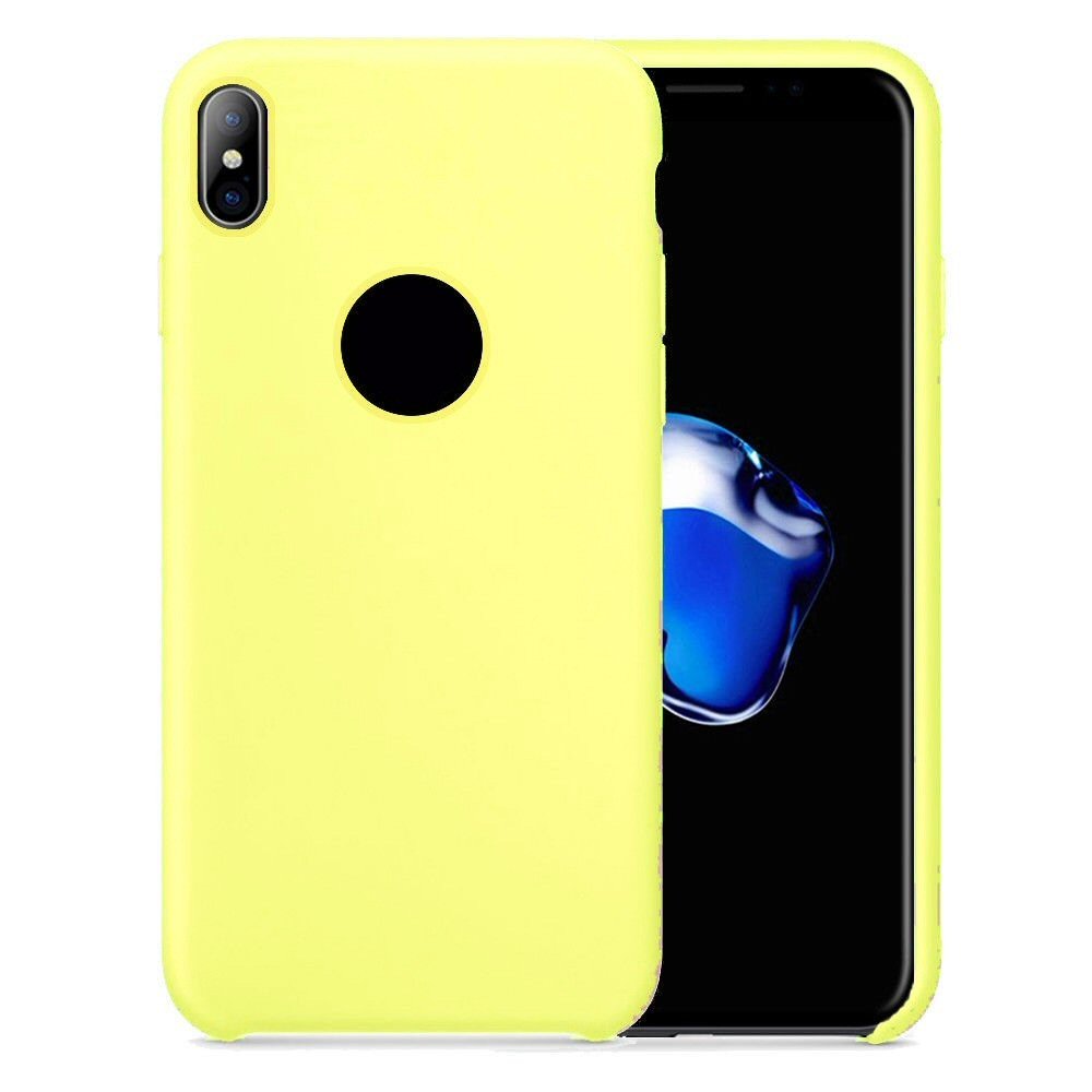 Case For iPhone X Smooth Liquid Silicone Pollen Case Cover FoneFunShop
