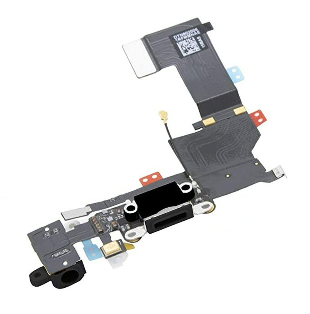 Charging Port For iPhone 5 Pack Of 3 Connector with flex and earphone flex Charging Port FoneFunShop