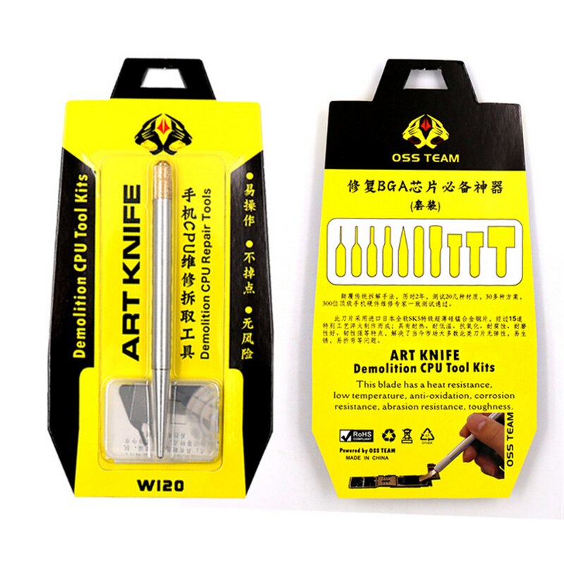 BGA Blade Set For eMMC IC NAND BGA Removal 11 Piece FoneFunShop