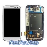 Lcd Screen For Samsung i9300 S3 Marble White And Digitizer Full Unit Screen FoneFunShop