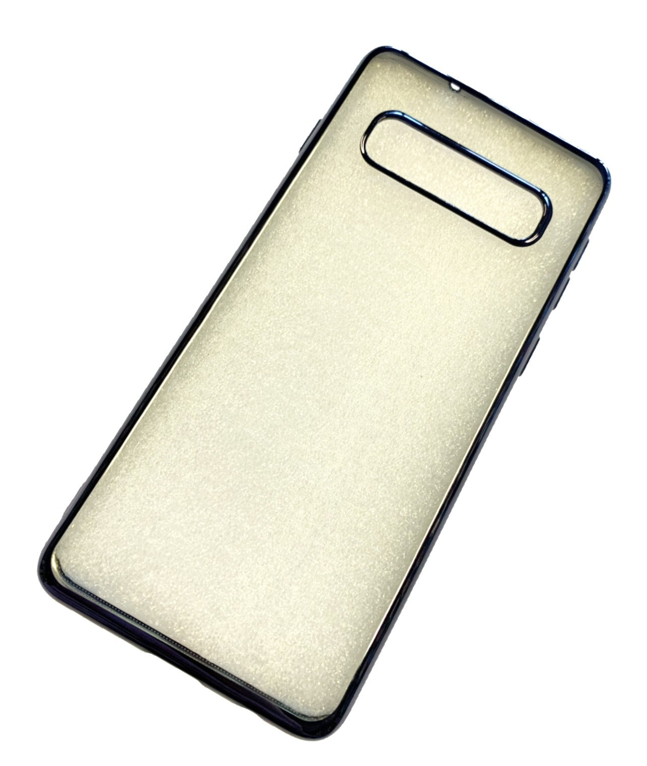 Case For Samsung S10 G973F Clear Silicone With Black Edge Case Cover FoneFunShop