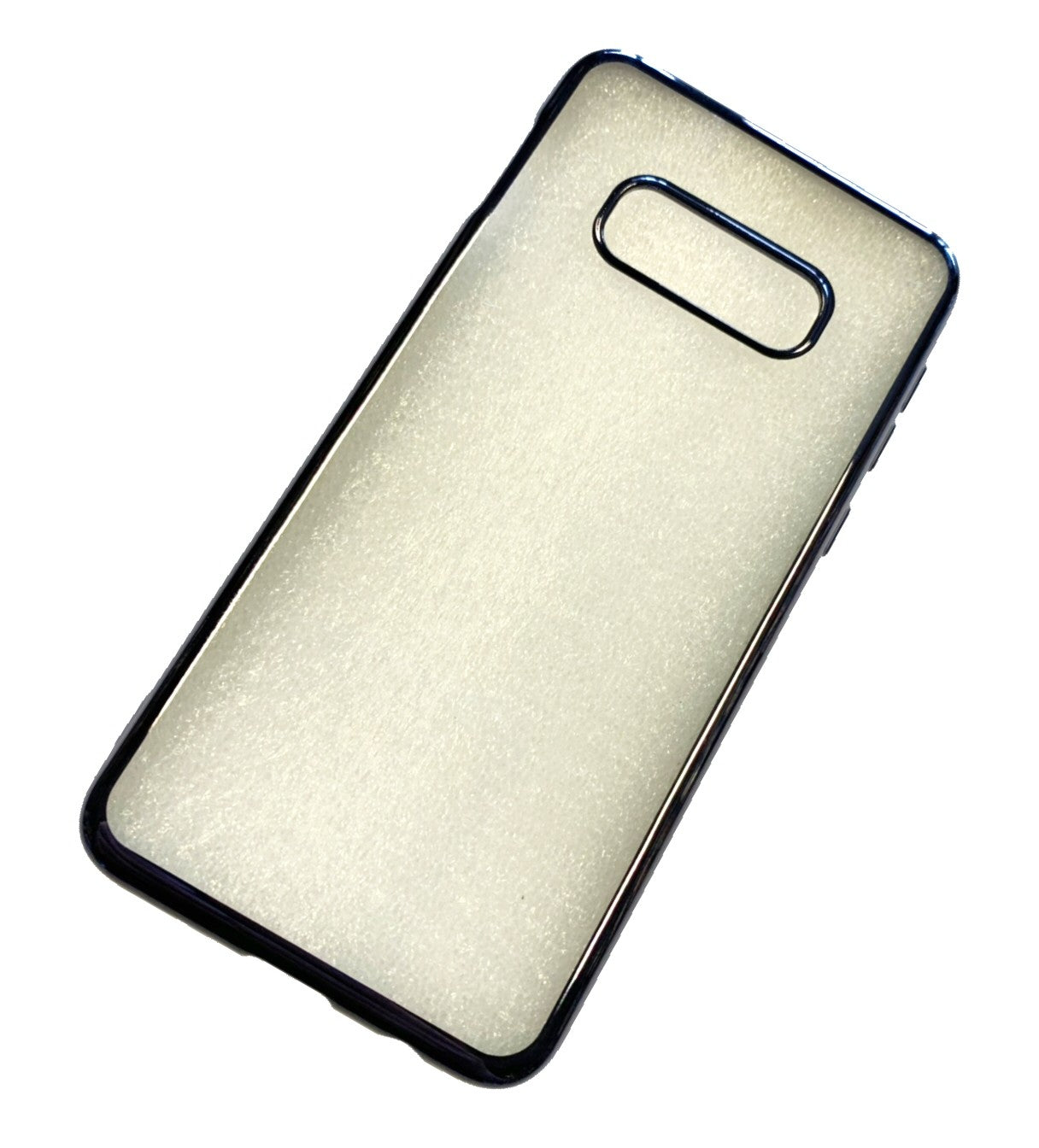 Case For Samsung S10E G970F Clear Silicone With Black Edge Case Cover FoneFunShop