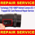 Techalogic FHD 1080p Dual Recording Helmet Camera DC 1 Trapped SD Card Removal Repair Service