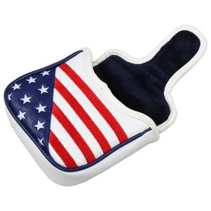USA Flag Golf Square Mallet Putter Club Cover Headcover
