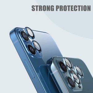 Camera Protectors For iPhone 13 13 Mini Set of 2 Glitter Green Glass