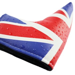 UK Flag PU Leather Putter Head Cover Protector
