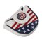 USA Flag Golf Half Mallet Putter Club Cover Headcover