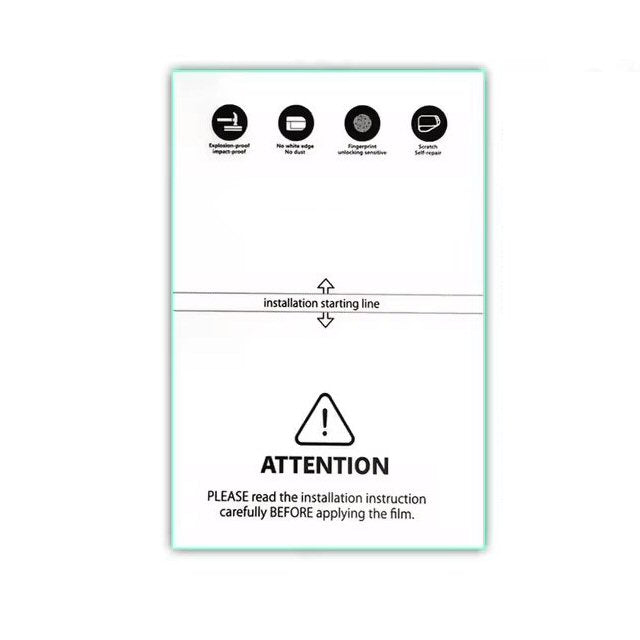 Bulk hydrogel screen protector trade pack - clear self-healing TPU film for hydrogel cutting machines