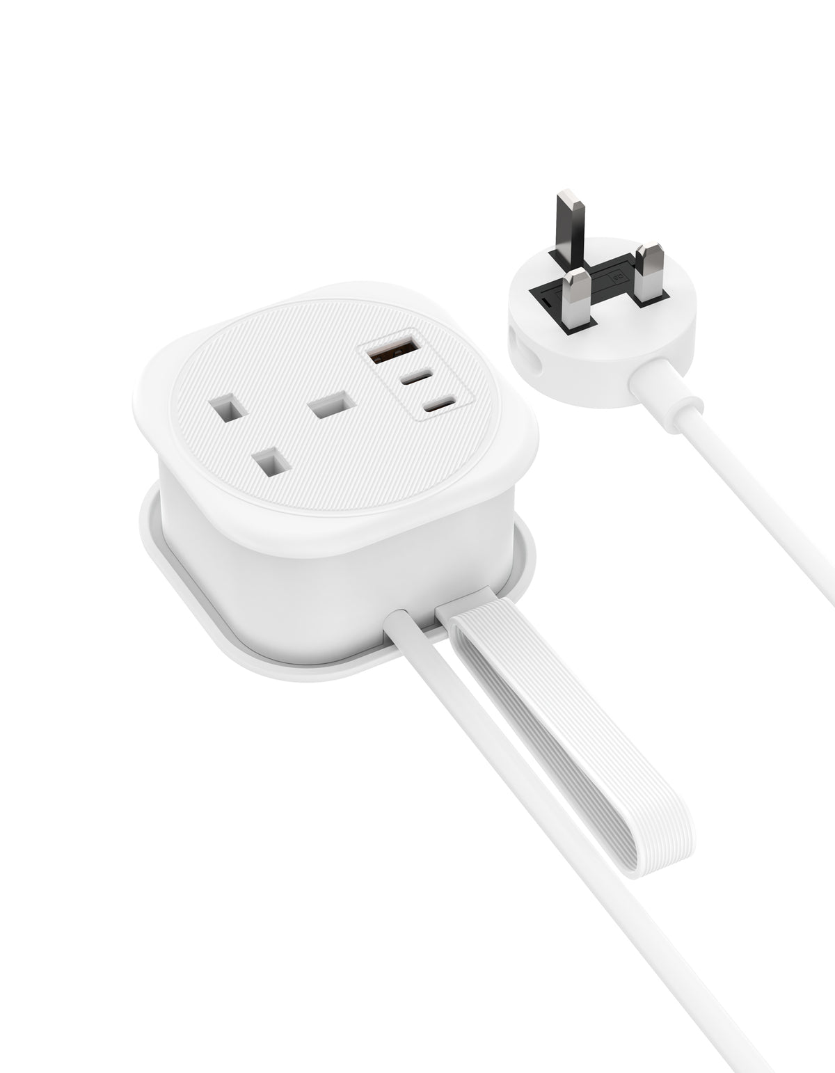 Budi 33W Charging Station 2 x USB-C PPS and USB-A with UK Plug Sockets Wall Charger FoneFunShop
