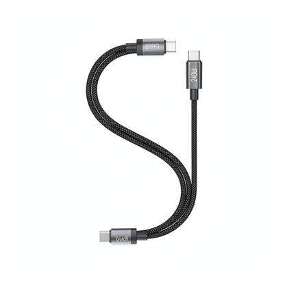 Budi 3M USB-C to USB-C Cable 240W PD Braided Fast Charging - top view
