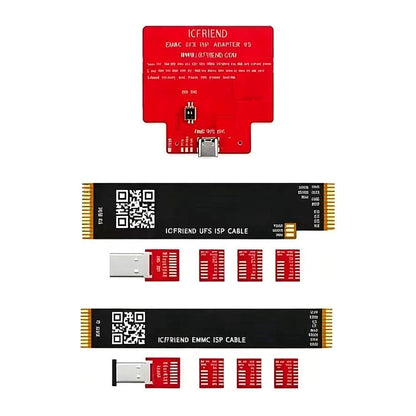 ICFriend eMMC UFS ISP adapter with UFS and eMMC ISP flex cables