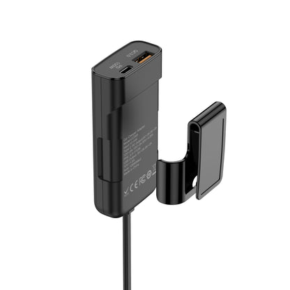 Budi 118W Car Charger PD 100W USB-C and QC 18W USB-A 1.5M Cable Car Charger FoneFunShop
