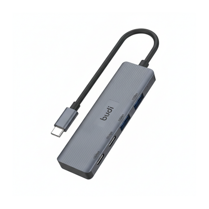 Budi 4-Port USB 3 Gen 2 10Gbps USB-C Hub 2 x USB-A 2 x USB-C USB Hub FoneFunShop
