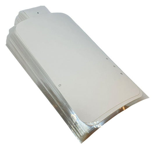 Factory Seal For iPhone 17 Pro White Paper Card Screen Protection Pack of 100 Factory seal FoneFunShop