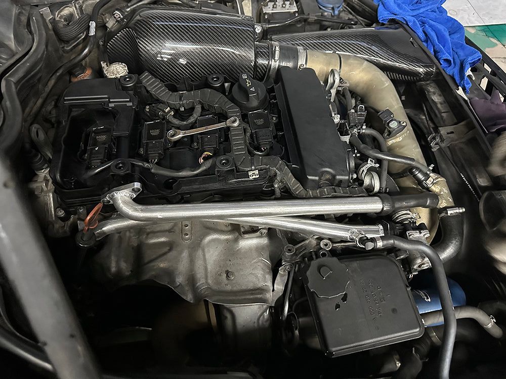 Coolant and AOS Pipe for Mercedes-Benz W204 1.8T Car Tornado Tuning