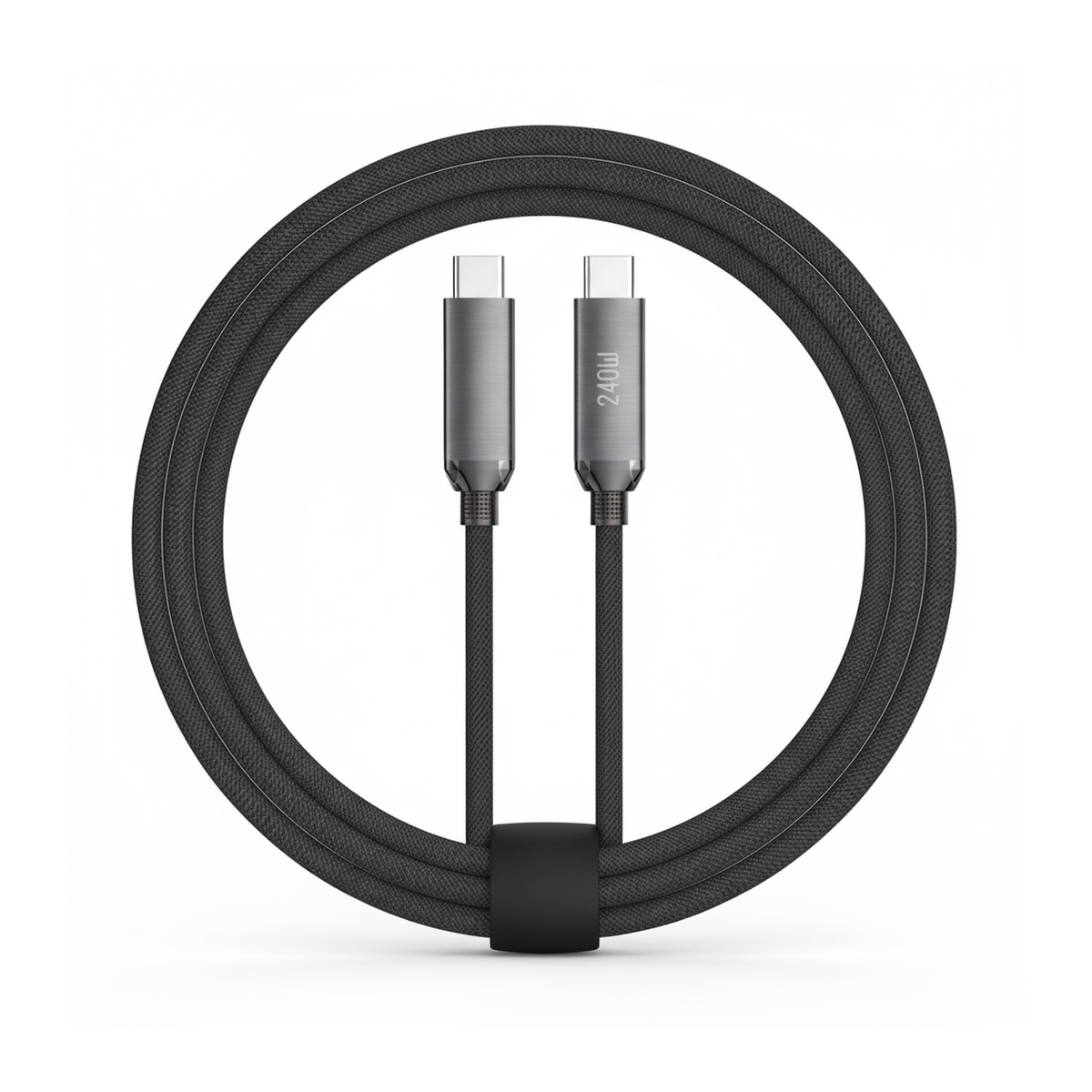 Budi 1.8M USB-C to USB-C Cable 240W PD Braided Fast Charging - rear view