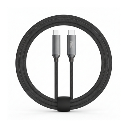 Budi 1.8M USB-C to USB-C Cable 240W PD Braided Fast Charging - rear view