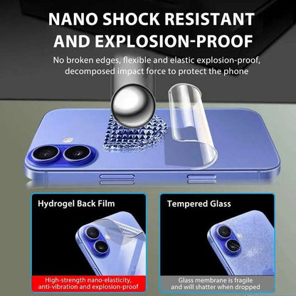 Clear Back Protector For iPhone 17 Pro Soft Hydrogel Film Screen Protector FoneFunShop