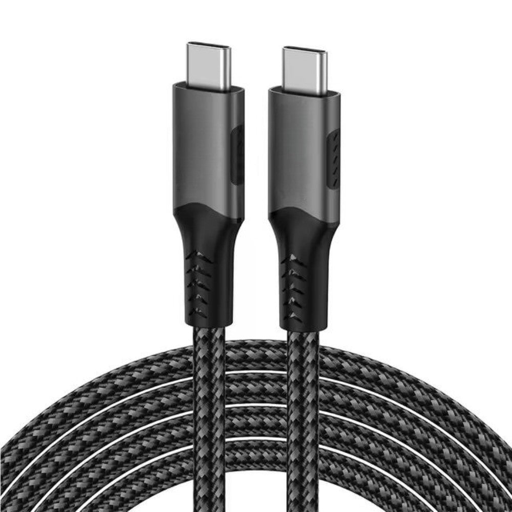USB-C to USB-C 240W USB4 40Gbps Cable 1.5m Black Cable FoneFunShop