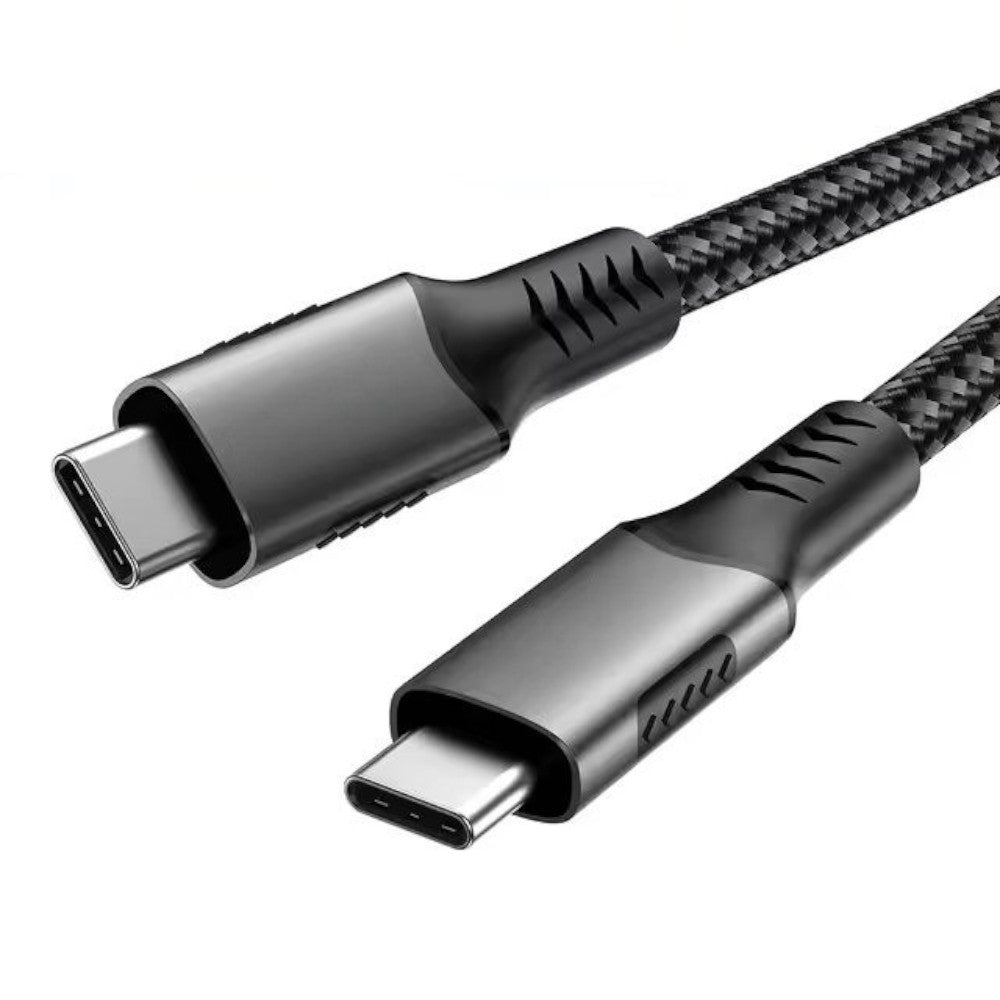 USB-C to USB-C 240W USB4 40Gbps Cable 1.5m Black Cable FoneFunShop