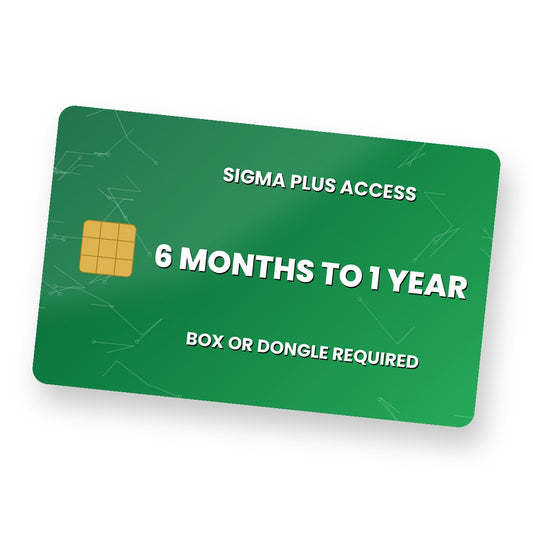 Sigma Plus Access Renew For Sigma Box / Key (6 Months to 1 Year) Activation Sigma