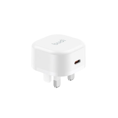 Budi Type C Compact Home Fast Charge UK Plug PD 20W Budi FoneFunShop