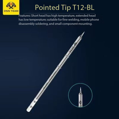 OSS 7 Piece Soldering Iron Tip Set (T12-BL, T12-BLS, T12-BJS, T12-KU, T12-KUS, T12-LS, T12-SKUS) Solder FoneFunShop