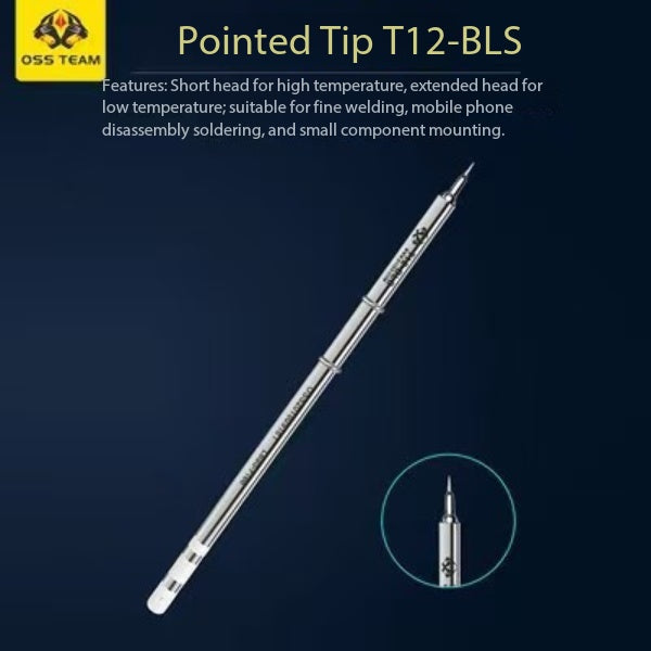 OSS 7 Piece Soldering Iron Tip Set (T12-BL, T12-BLS, T12-BJS, T12-KU, T12-KUS, T12-LS, T12-SKUS) Solder FoneFunShop